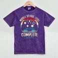 Middle School Level Complete Gamer Class Of 2025 Graduation Mineral Wash Tshirts Mineral Purple