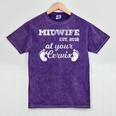 Midwife Est 2018 At Your Cervix Graduation Mineral Wash Tshirts Mineral Purple