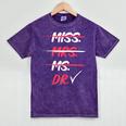 Miss Mrs Ms Dr Doctorate Graduation Mineral Wash Tshirts Mineral Purple