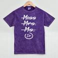Miss Mrs Ms Dr PhD Graduation Doctorate Graduation Mineral Wash Tshirts Mineral Purple
