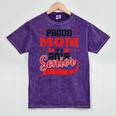 Mom Class Of 2019 Senior Graduation T-Shirt High School Mineral Wash Tshirts Mineral Purple