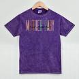 Mother Baby Nurse Postpartum Mom Baby Nursing Graduation Mineral Wash Tshirts Mineral Purple