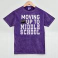 Moving Up To Middle School Elementary School Graduation Mineral Wash Tshirts Mineral Purple