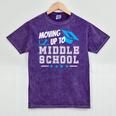 Moving Up To Middle School Graduation T-Shirt Mineral Wash Tshirts Mineral Purple
