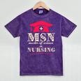 Msn Master Of Science In Nursing College Graduation Premium Tri-Blend Mineral Wash Tshirts Mineral Purple