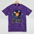 Music Old School Nostalgia Record Mineral Wash Tshirts Mineral Purple