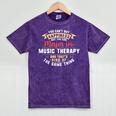 Music Therapy Major Student Shirt Graduation Mineral Wash Tshirts Mineral Purple
