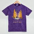 Nature Scene Tees For Introverts Quiet Escape Solitude Mineral Wash Tshirts Mineral Purple