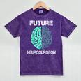 Neuro Surgeon Brain Student Graduation Future Neurosurgeon Mineral Wash Tshirts Mineral Purple