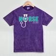 New Grad Nurse Graduation For RN & LPN Mineral Wash Tshirts Mineral Purple