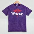 New Nurse 2018 Nurse Nursing School Graduation Shirt Mineral Wash Tshirts Mineral Purple