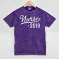 New RN Nurse Graduation 2019 Mineral Wash Tshirts Mineral Purple