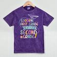 Next Stop 2nd Grade 1st First Grade Graduation Last Day Mineral Wash Tshirts Mineral Purple