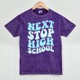 Next Stop High School Elementary School Graduation 2025 Mineral Wash Tshirts Mineral Purple