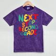 Next Stop Second Grade 1st Grade Graduation Day Kids Mineral Wash Tshirts Mineral Purple