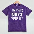 My Niece Did It Graduation Graduated Mineral Wash Tshirts Mineral Purple