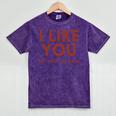 I Like You But Got No Game Introvert Minimalist Joke Mineral Wash Tshirts Mineral Purple