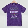 No Hugs Introvert Ugly Christmas Sweater Style Mineral Wash Tshirts Mineral Purple No Hugs Introvert Ugly Christmas Sweater Style Mineral Wash Tshirts Mineral Purple