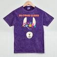 No Prob Llama Birthday Graduation Women Kids Girls Mineral Wash Tshirts Mineral Purple