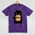 Nope Coffee Cat – Introvert Humor Monday Kitty Mineral Wash Tshirts Mineral Purple Nope Coffee Cat – Introvert Humor Monday Kitty Mineral Wash Tshirts Mineral Purple