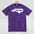 North Carolina Nursing Nurse Graduation Mineral Wash Tshirts Mineral Purple