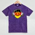 Nostalgia Chest Flag GDR Mineral Wash Tshirts Mineral Purple