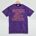 Nostalgia Isn't What It Used To Be Retro 70s 80s Nostalgic Mineral Wash Tshirts Mineral Purple