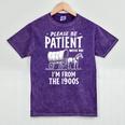 Nostalgic Wagon Jest Please Be Patient I'm From The 1900s Premium Mineral Wash Tshirts Mineral Purple