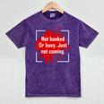 Not Booked Or Busy Just Not Coming Introvert Mineral Wash Tshirts Mineral Purple