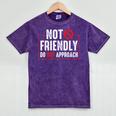 Not Friendly Do Not Approach Witty Introvert Tee Mineral Wash Tshirts Mineral Purple