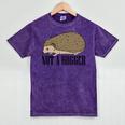 Not A Hugger Hedgehog Introvert Sarcasm Antisocial Mineral Wash Tshirts Mineral Purple Not A Hugger Hedgehog Introvert Sarcasm Antisocial Mineral Wash Tshirts Mineral Purple