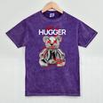 Not A Hugger Teddy Bear Antisocial Introvert Mineral Wash Tshirts Mineral Purple