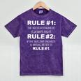 Nuclear Engineer Is Always Right Funny Graduation Graduate Mineral Wash Tshirts Mineral Purple
