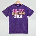 In My Nurse Era Nursing School Graduation Women Mineral Wash Tshirts Mineral Purple