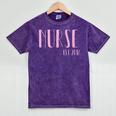 Nurse Est 2018 New Nurse Graduation Shirt Mineral Wash Tshirts Mineral Purple