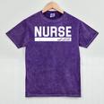 Nurse Est 2018 Nursing Graduation T Shirt Mineral Wash Tshirts Mineral Purple