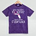 Nurse Florida RN CNA LPN Nursing Student Graduation Mineral Wash Tshirts Mineral Purple
