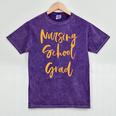 Nurse Pinning Ceremony Nursing School Graduation Shirts Mineral Wash Tshirts Mineral Purple