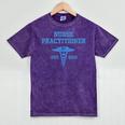 Nurse Practitioner Shirt NP Shirt For Graduation Mineral Wash Tshirts Mineral Purple