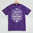 Nurse Wife Nursing Graduation And Nursing Wife Nurse Husband Mineral Wash Tshirts Mineral Purple