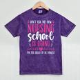 Nursing School Graduate Nurse Graduation Party Mineral Wash Tshirts Mineral Purple