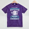 Nursing School Graduation Inherited RN LPN Nurse Grad 2021 Mineral Wash Tshirts Mineral Purple