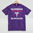 Nursing School Graduation Shirt Mineral Wash Tshirts Mineral Purple