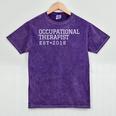 Occupational Therapist 2018 Graduation Mineral Wash Tshirts Mineral Purple