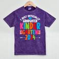 I Officially Graduated Kindergarten Graduation 2024 Mineral Wash Tshirts Mineral Purple