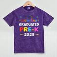 I Officially Graduated Pre-k Graduation Pre k Class 2023 Kid Mineral Wash Tshirts Mineral Purple