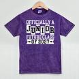 Officially a Junior Future Class Of 2027 Senior Graduation Mineral Wash Tshirts Mineral Purple