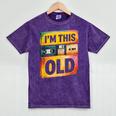 Im This Old Retro 80s 90s VHS Cassette Floppy Disk Nostalgia Mineral Wash Tshirts Mineral Purple Im This Old Retro 80s 90s VHS Cassette Floppy Disk Nostalgia Mineral Wash Tshirts Mineral Purple