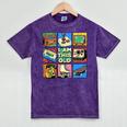 I Am This Old Retro Vintage Nostalgia 80s 90s Cassette Tape Mineral Wash Tshirts Mineral Purple