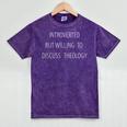Theology Introvert Reformed Christian Bible Scripture Mineral Wash Tshirts Mineral Purple